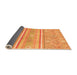 Sideview of Abstract Orange Modern Rug, abs2691org