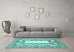 Machine Washable Abstract Light Blue Modern Rug in a Living Room, wshabs2692lblu