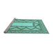 Sideview of Machine Washable Abstract Light Blue Modern Rug, wshabs2692lblu