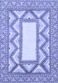 Abstract Blue Modern Rug, abs2692blu