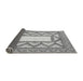 Sideview of Abstract Gray Modern Rug, abs2692gry