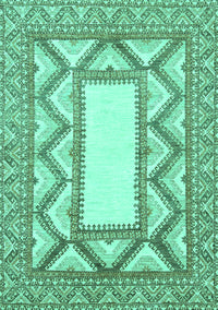 Abstract Turquoise Modern Rug, abs2692turq