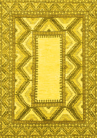 Abstract Yellow Modern Rug, abs2692yw