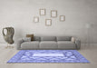 Machine Washable Abstract Blue Modern Rug in a Living Room, wshabs2692blu