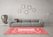 Modern Red Washable Rugs