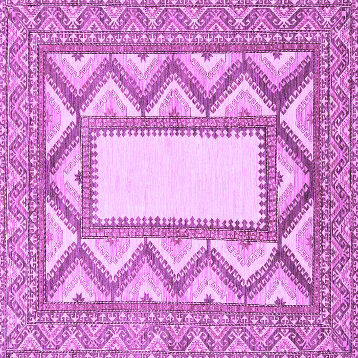 Square Abstract Purple Modern Rug, abs2692pur