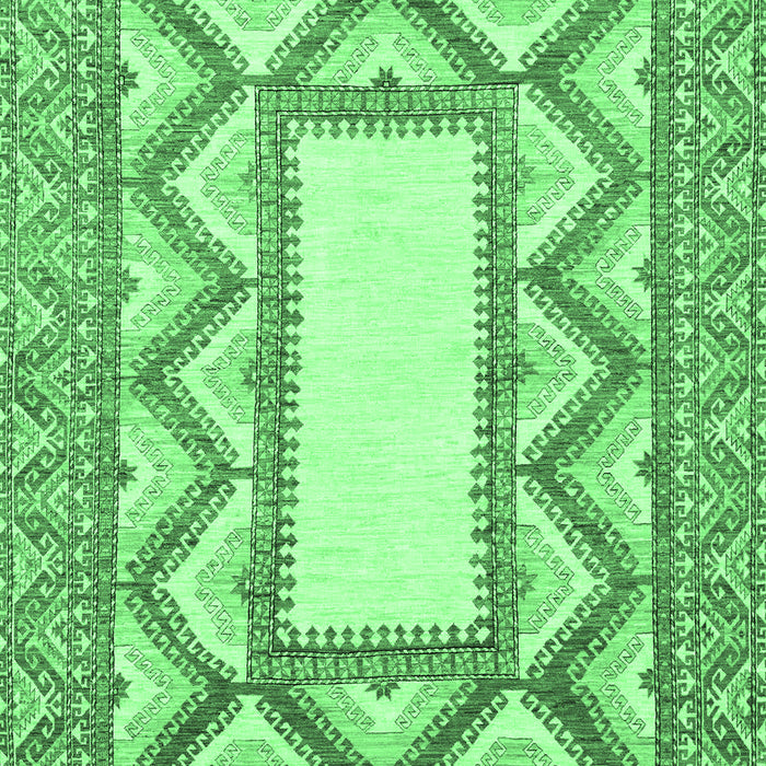 Abstract Emerald Green Modern Rug, abs2692emgrn