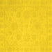 Square Oriental Yellow Traditional Rug, abs2693yw