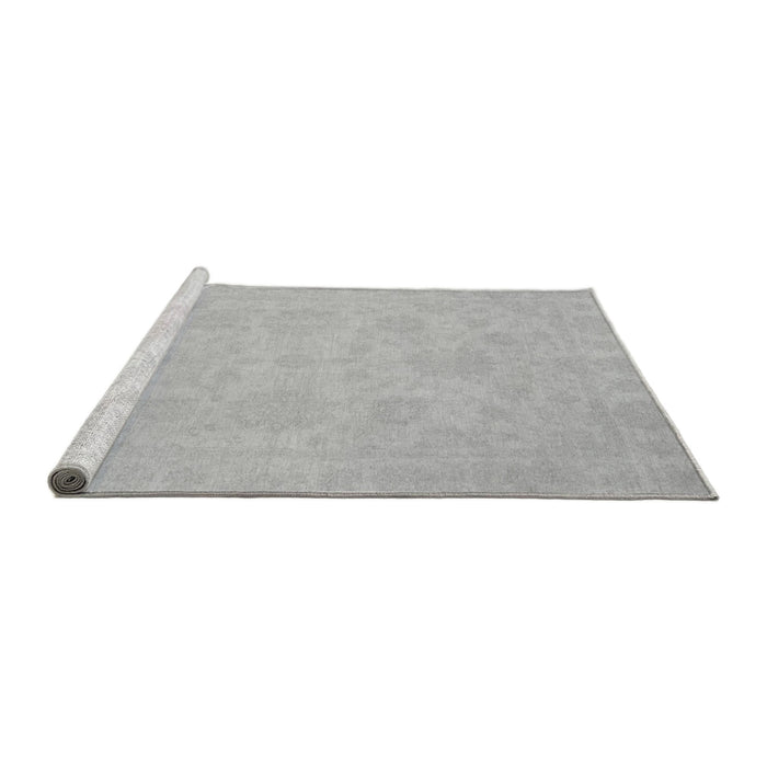 Sideview of Machine Washable Oriental Gray Traditional Rug, wshabs2693gry