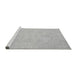 Sideview of Machine Washable Oriental Gray Traditional Rug, wshabs2693gry