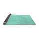 Sideview of Oriental Light Blue Traditional Rug, abs2693lblu