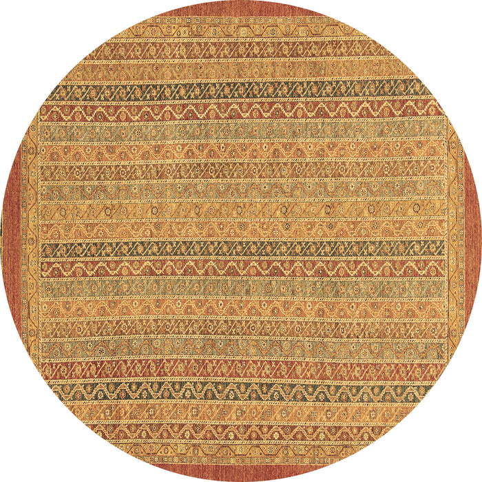 Round Machine Washable Abstract Brown Modern Rug, wshabs2694brn