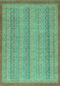 Abstract Turquoise Modern Rug, abs2694turq