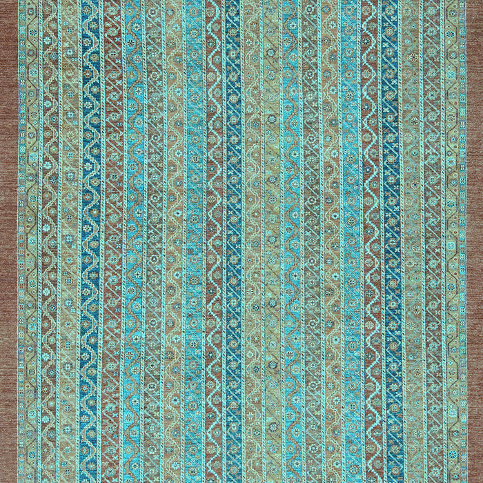 Machine Washable Abstract Light Blue Modern Rug, wshabs2694lblu