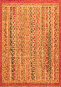 Abstract Orange Modern Rug, abs2694org