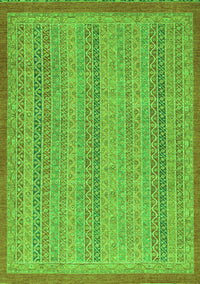 Abstract Green Modern Rug, abs2694grn