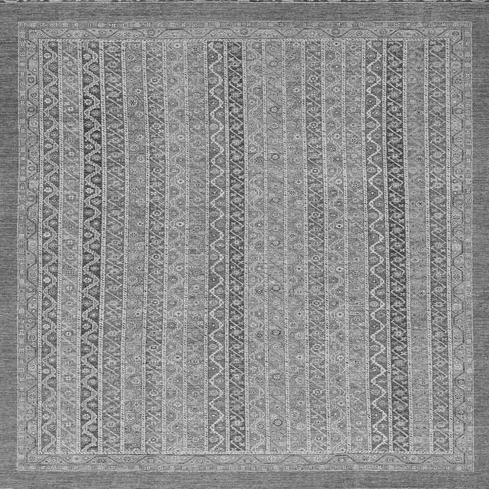 Square Abstract Gray Modern Rug, abs2694gry