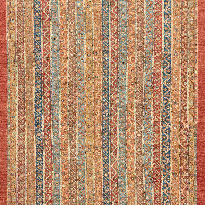 Machine Washable Abstract Red Rug, wshabs2694