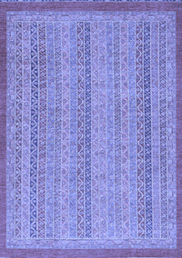 Abstract Blue Modern Rug, abs2694blu