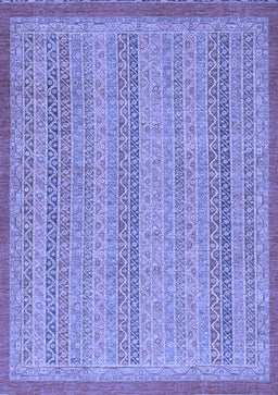 Abstract Blue Modern Rug, abs2694blu