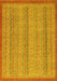 Abstract Yellow Modern Rug, abs2694yw