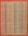 Abstract Red Modern Rug, abs2694