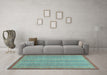 Machine Washable Abstract Light Blue Modern Rug in a Living Room, wshabs2694lblu