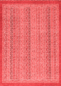 Abstract Red Modern Rug, abs2694red