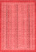 Abstract Red Modern Area Rugs