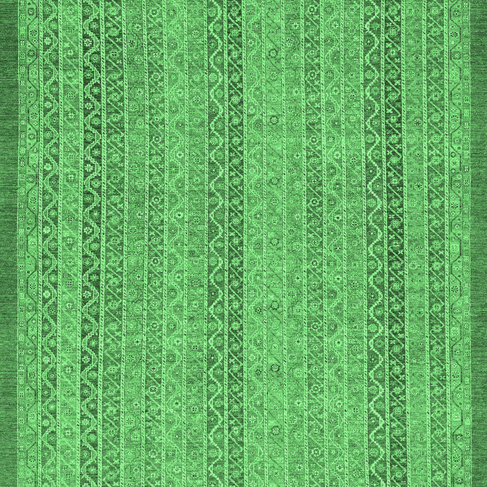 Machine Washable Abstract Emerald Green Modern Area Rugs, wshabs2694emgrn