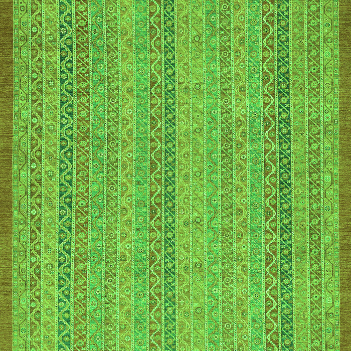 Machine Washable Abstract Green Modern Area Rugs, wshabs2694grn