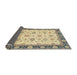 Sideview of Abstract Brown Gold Oriental Rug, abs2695