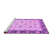 Sideview of Machine Washable Oriental Purple Traditional Area Rugs, wshabs2695pur