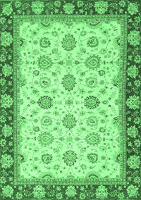 Oriental Emerald Green Traditional Rug, abs2695emgrn