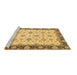 Sideview of Machine Washable Oriental Brown Traditional Rug, wshabs2695brn