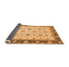 Sideview of Oriental Orange Traditional Rug, abs2695org