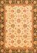 Machine Washable Oriental Orange Traditional Area Rugs, wshabs2695org