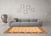 Machine Washable Oriental Orange Traditional Area Rugs in a Living Room, wshabs2695org