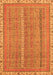 Abstract Orange Modern Rug, abs2696org