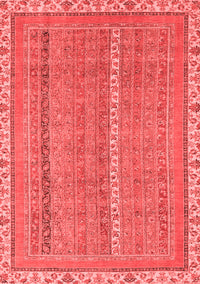 Abstract Red Modern Rug, abs2696red