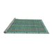 Sideview of Machine Washable Abstract Light Blue Modern Rug, wshabs2696lblu