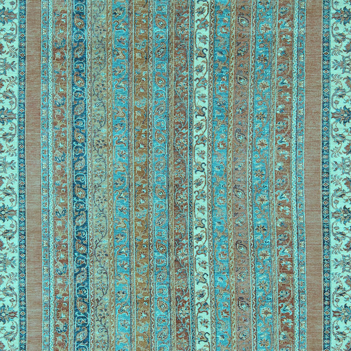 Machine Washable Abstract Light Blue Modern Rug, wshabs2696lblu