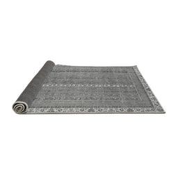Sideview of Abstract Gray Modern Rug, abs2696gry