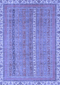 Abstract Blue Modern Rug, abs2696blu