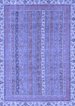 Abstract Blue Modern Rug, abs2696blu