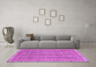 Machine Washable Abstract Purple Modern Area Rugs in a Living Room, wshabs2696pur