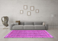 Machine Washable Abstract Purple Modern Rug, wshabs2696pur