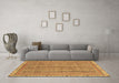 Machine Washable Abstract Brown Modern Rug in a Living Room,, wshabs2696brn