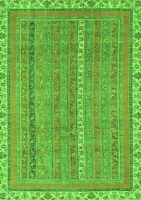 Abstract Green Modern Rug, abs2696grn