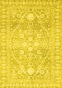 Oriental Yellow Traditional Rug, abs2697yw